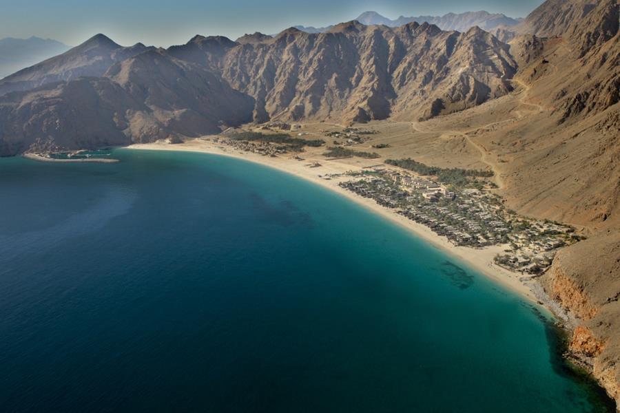 Moutains and ocean in Oman